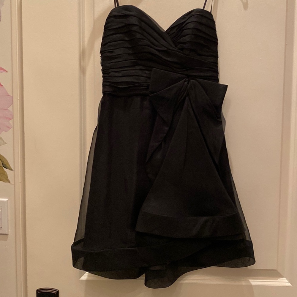 A.B.S collection by Allen Schwartz black strapless dress